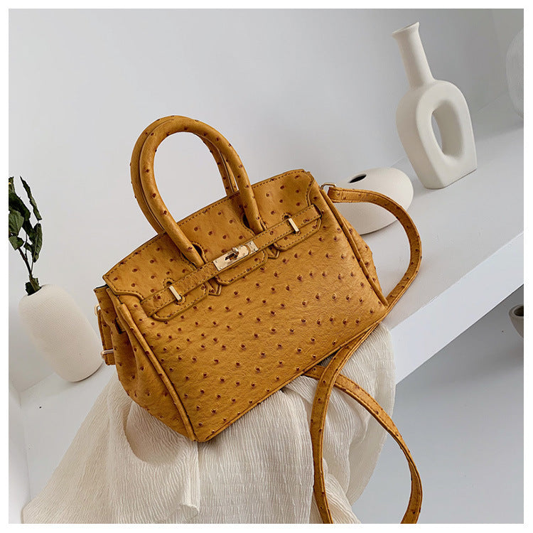 Ostrich pattern handbag - Grace Beauty H&C 