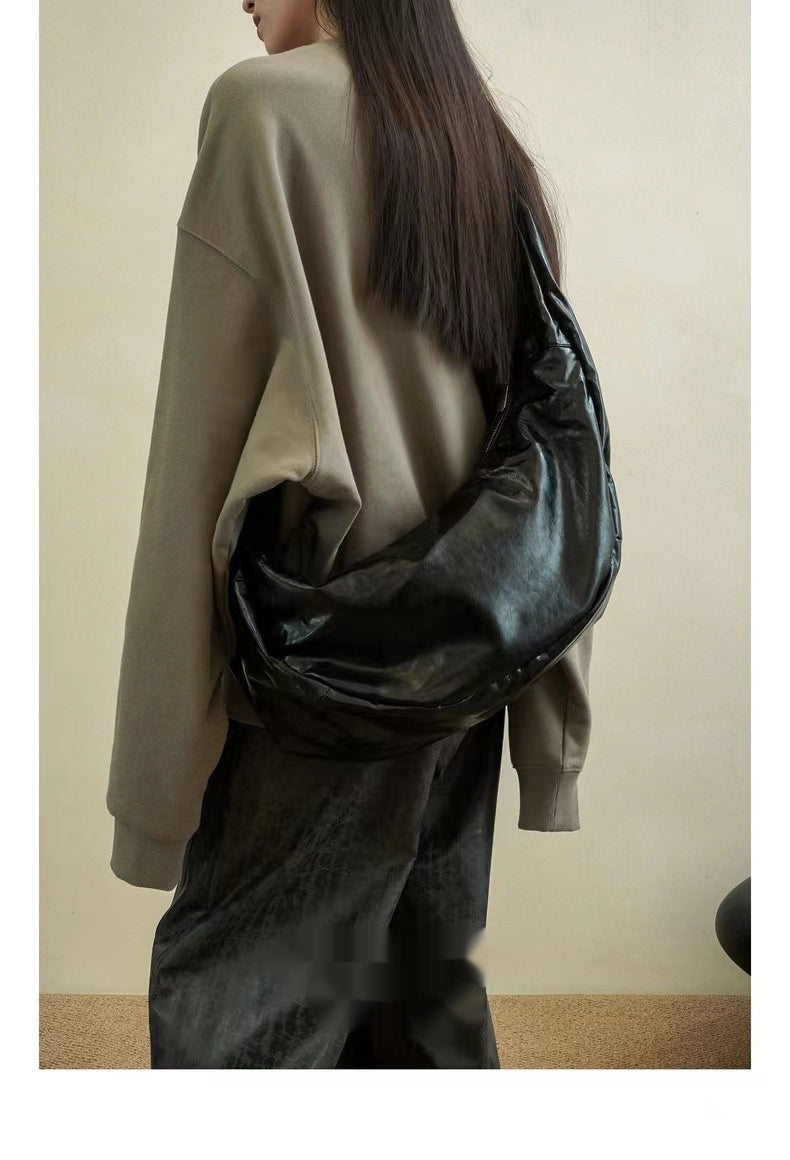 New Niche Oil Wax Leather Shoulder Messenger Bag - Grace Beauty H&C 