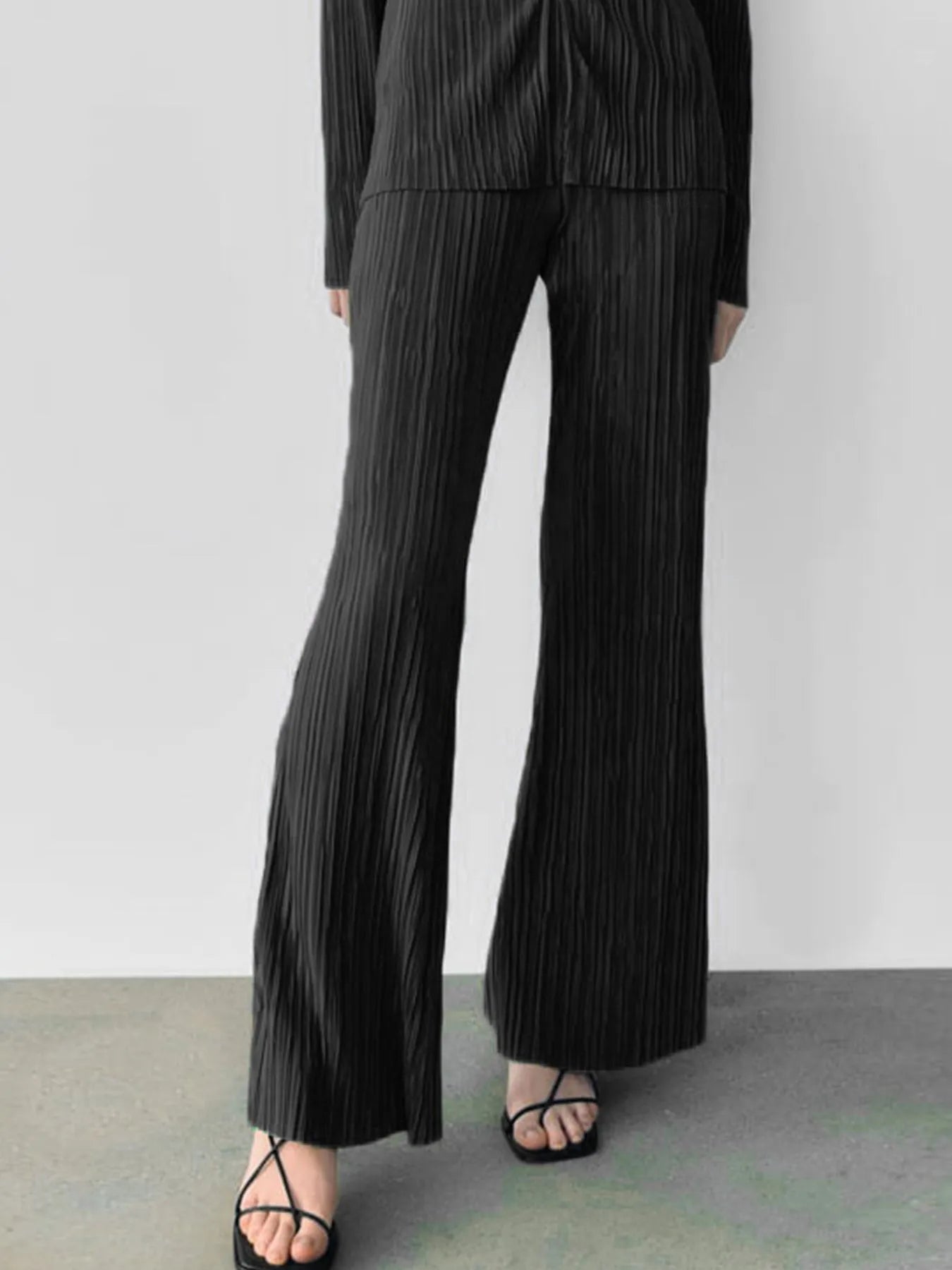 Texture Long Sleeve Top and Pants Lounge Set - Grace Beauty H&C 