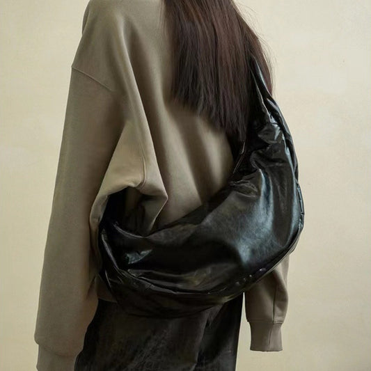 New Niche Oil Wax Leather Shoulder Messenger Bag - Grace Beauty H&C 