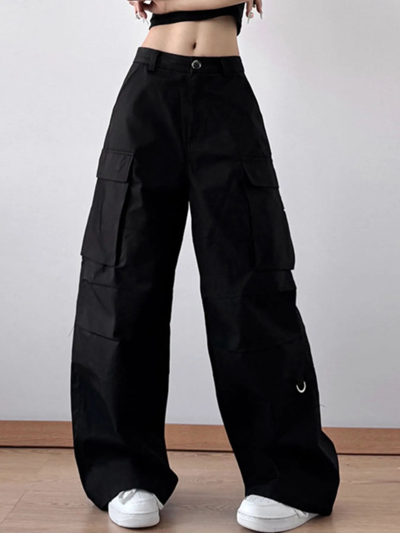 Oversized Cargo Wide Leg Pants - Grace Beauty H&C 