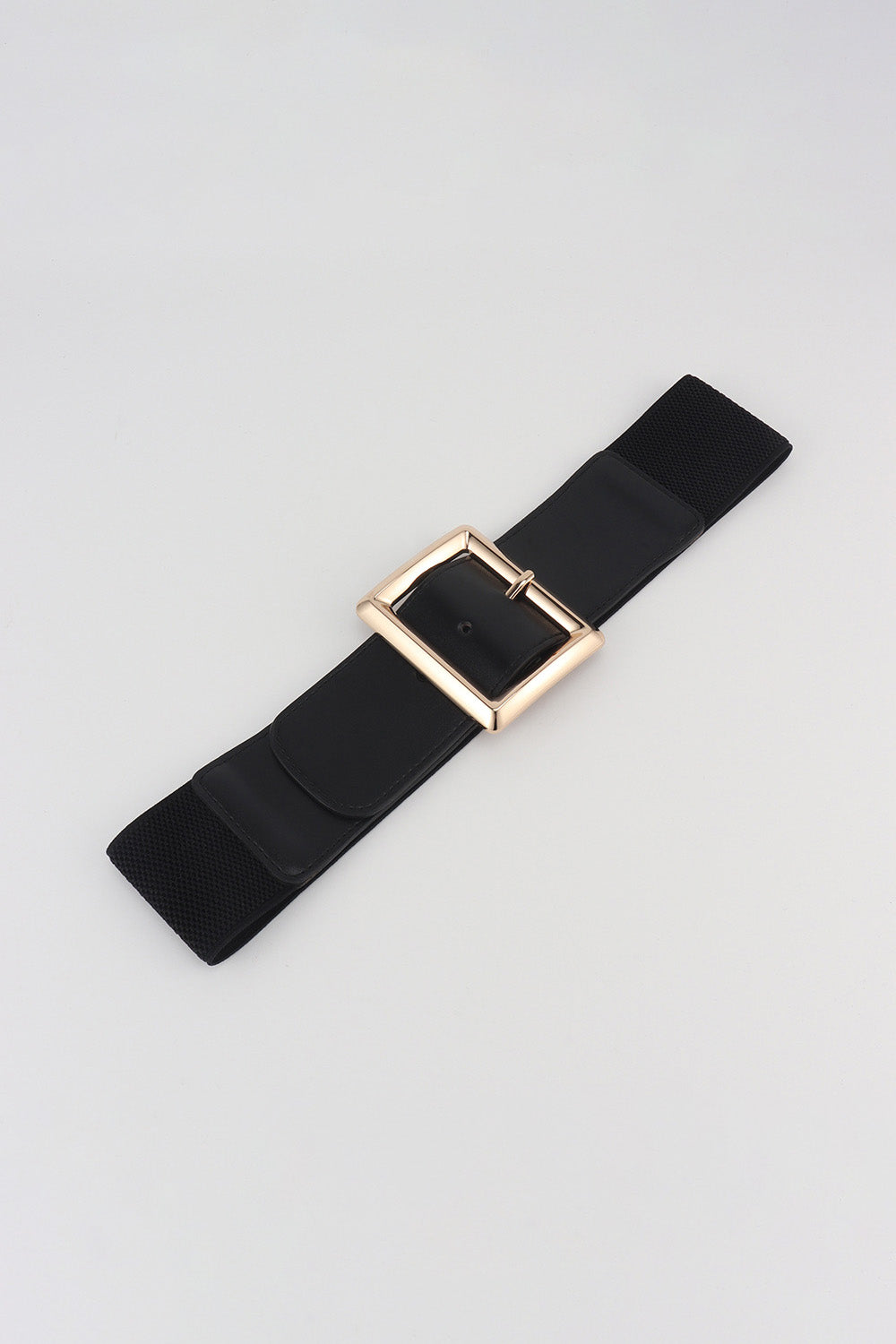 Rectangle Buckle Elastic Wide Belt - Grace Beauty H&C 