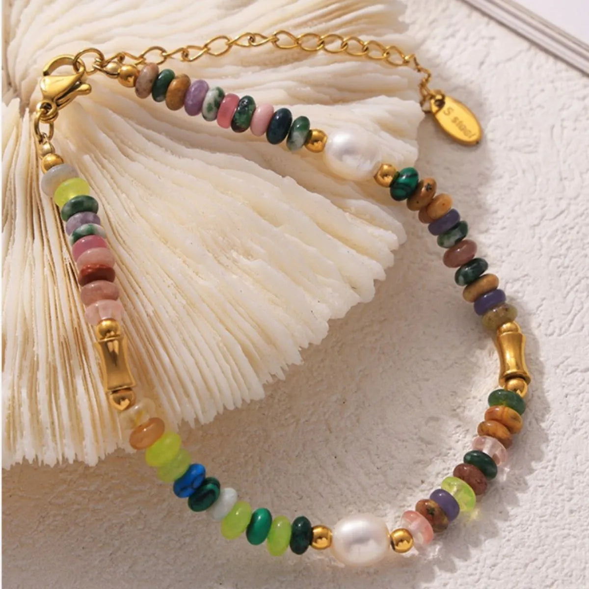 Bohemian Natural Stone Pearl Beaded Jewelry Set - Grace Beauty H&C 
