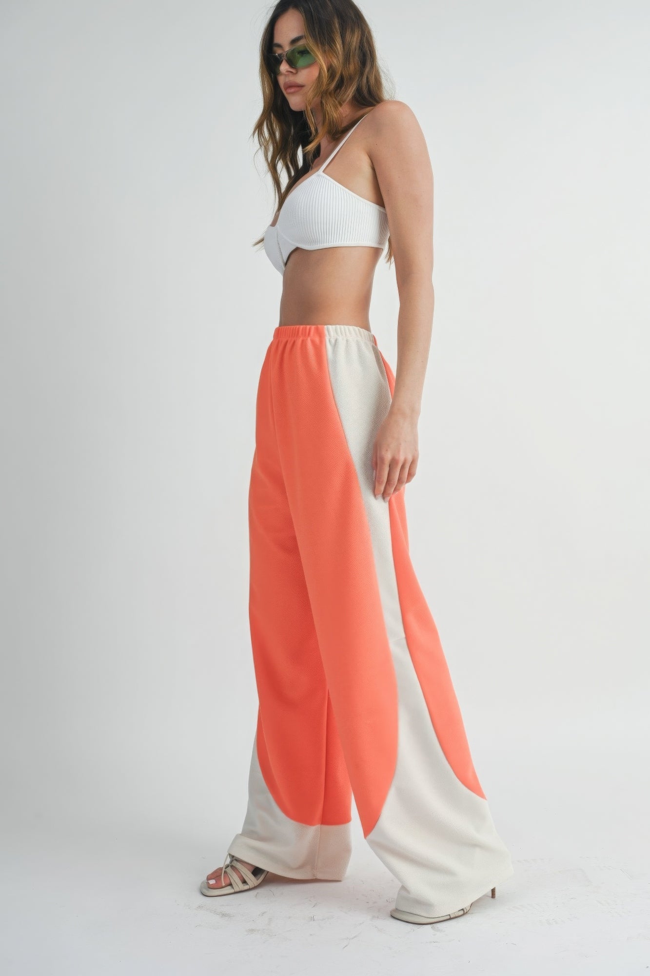 Two Toned Wide Leg Pants - Grace Beauty H&C 