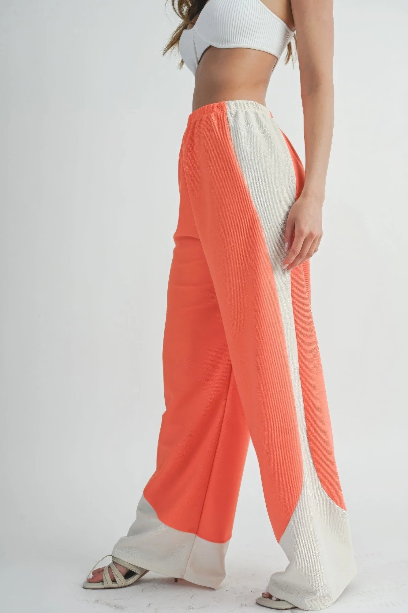 Two Toned Wide Leg Pants - Grace Beauty H&C 