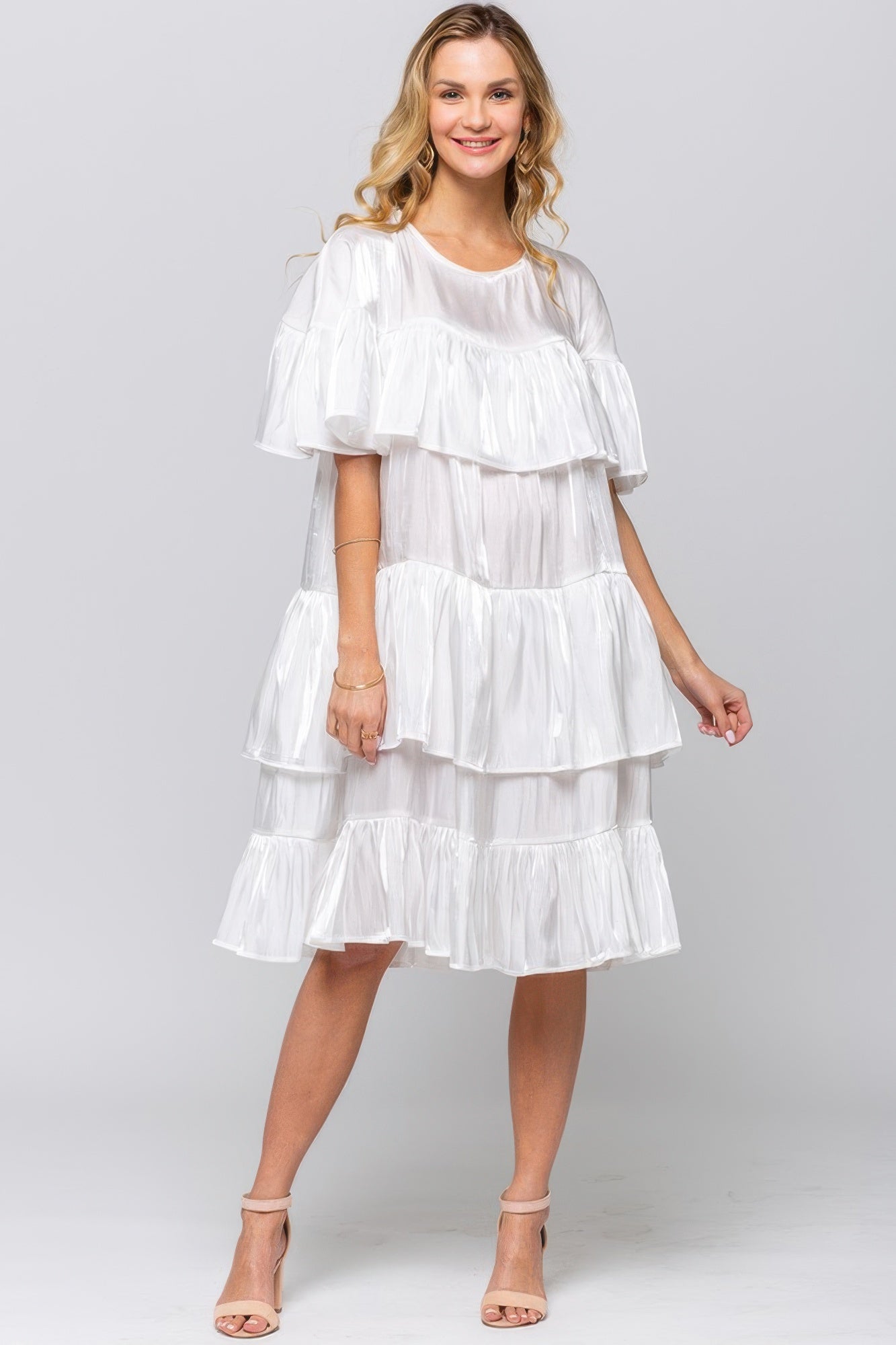 Ruffle Midi Dress - Grace Beauty H&C 