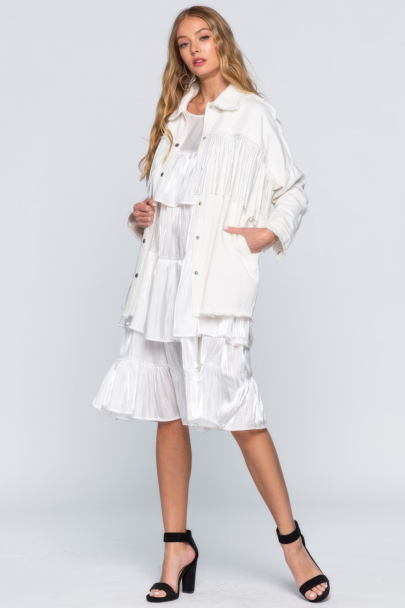 Ruffle Midi Dress - Grace Beauty H&C 