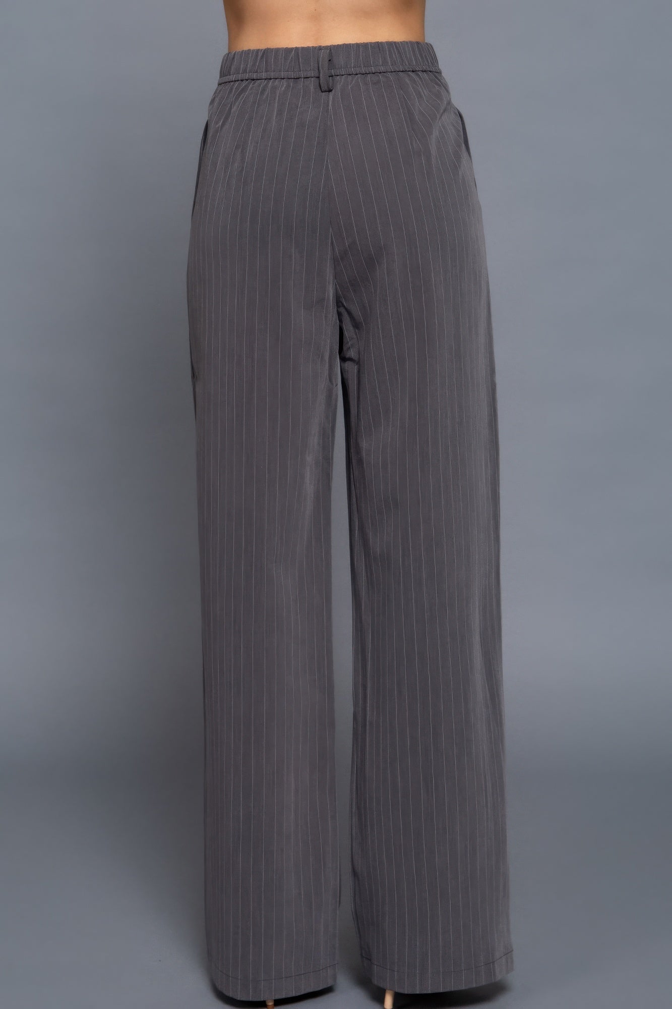 Pin Stripe Woven Straight Pants - Grace Beauty H&C 