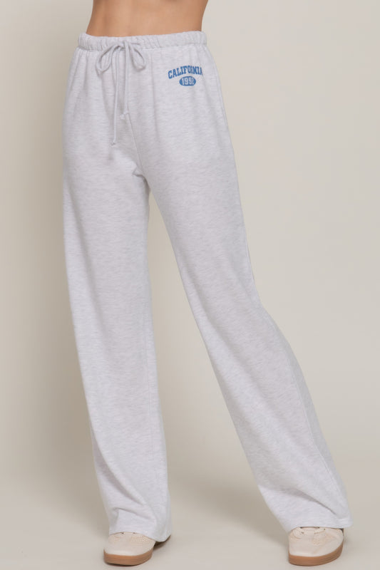 Waistband Print Detail Sweatpants - Grace Beauty H&C 
