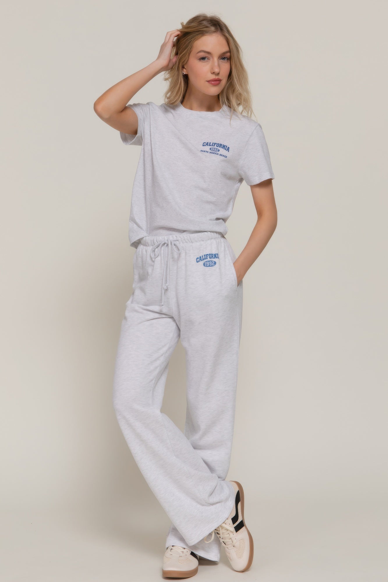 Waistband Print Detail Sweatpants - Grace Beauty H&C 