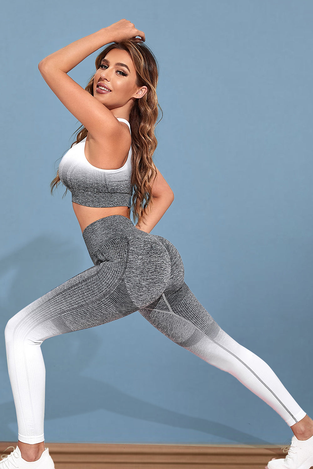 Gradient Sports Tank and Leggings Set - Grace Beauty H&C 