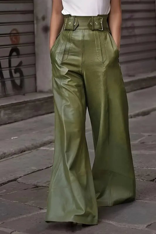 High Waist Wide Flare Pants - Grace Beauty H&C 