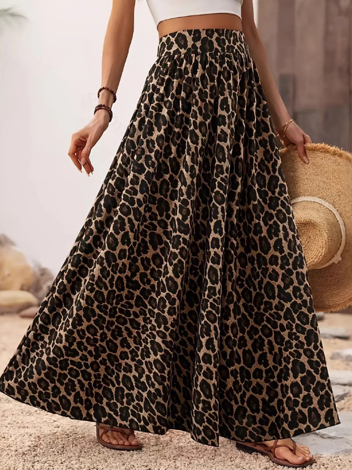 Leopard Maxi Skirt - Grace Beauty H&C 