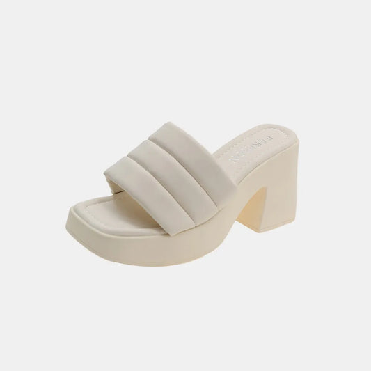 Open Toe Block Heel Sandals - Grace Beauty H&C 