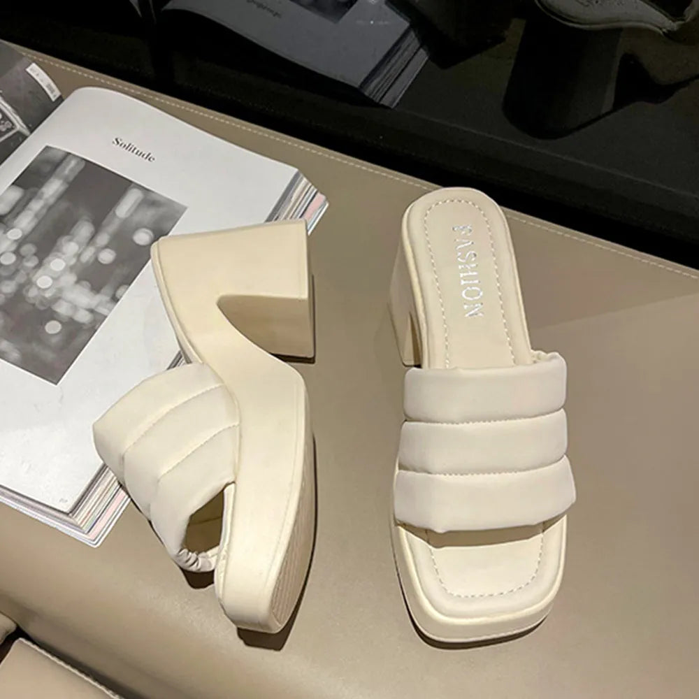 Open Toe Block Heel Sandals - Grace Beauty H&C 