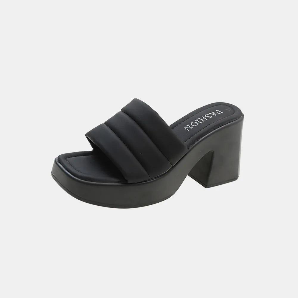 Open Toe Block Heel Sandals - Grace Beauty H&C 