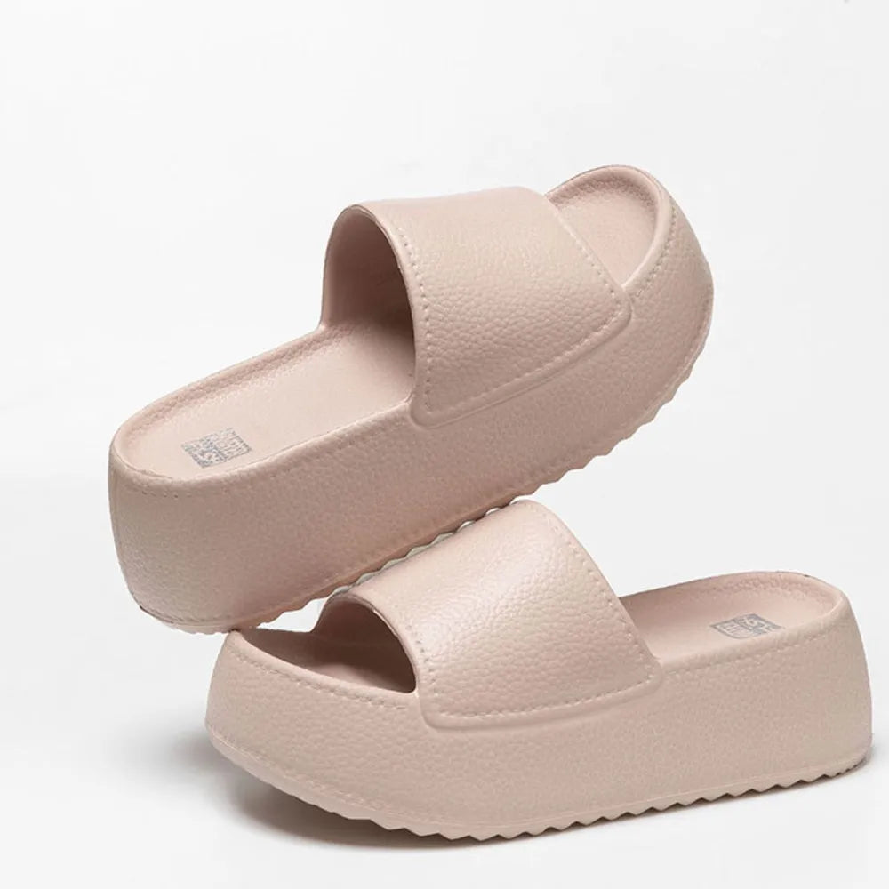 Open Toe Platform Slippers - Grace Beauty H&C 