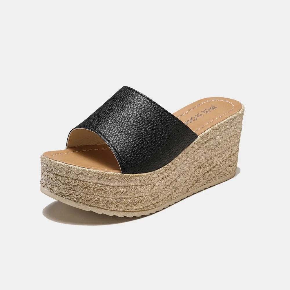 PU Leather Open Toe Sandals - Grace Beauty H&C 