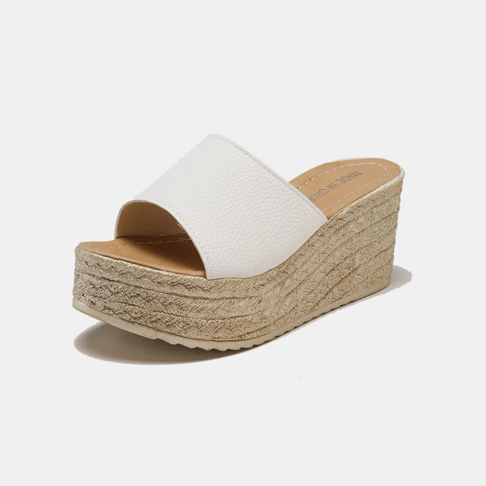 PU Leather Open Toe Sandals - Grace Beauty H&C 