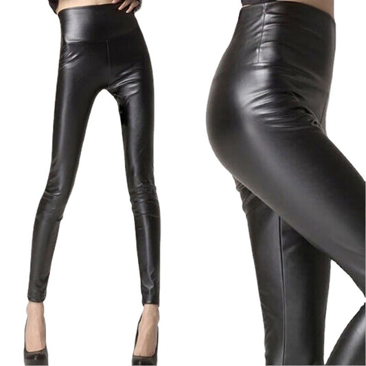 PU leather high waist leather pants women's - Grace Beauty H&C 