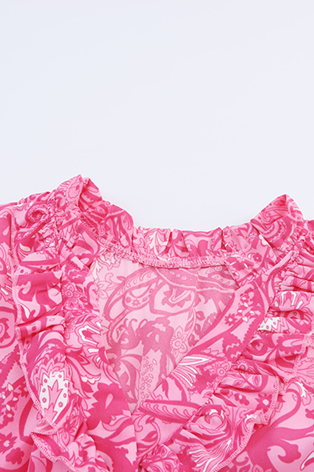 Paisley Print Flounce Sleeve Maxi Dress - Grace Beauty H&C 