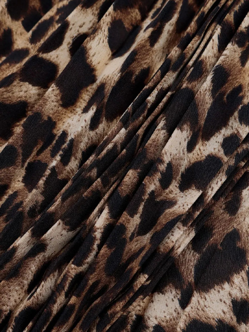 Perfee Pleated Leopard Maxi Skirt - Grace Beauty H&C 
