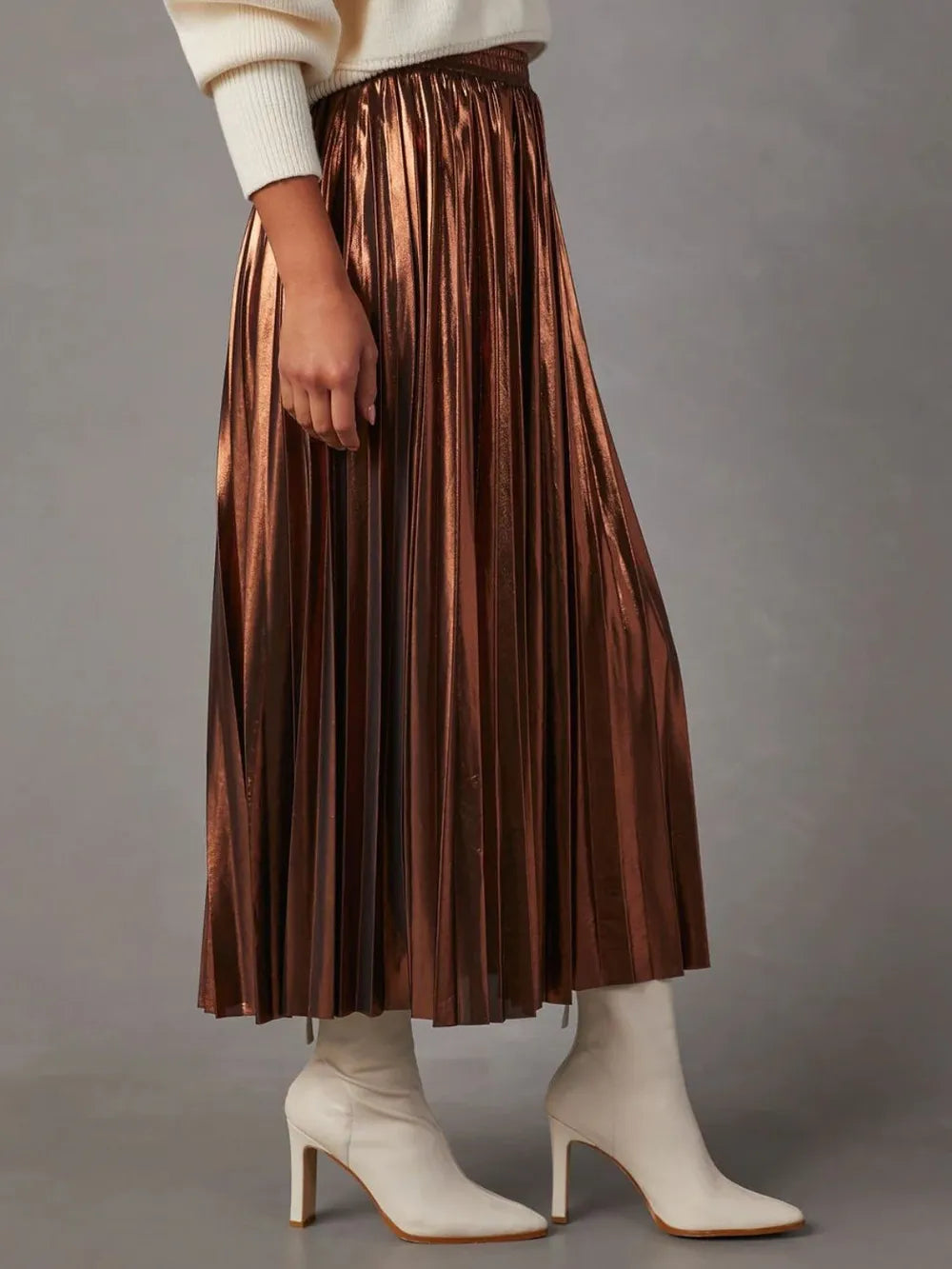 Pleated Midi Skirt - Grace Beauty H&C 