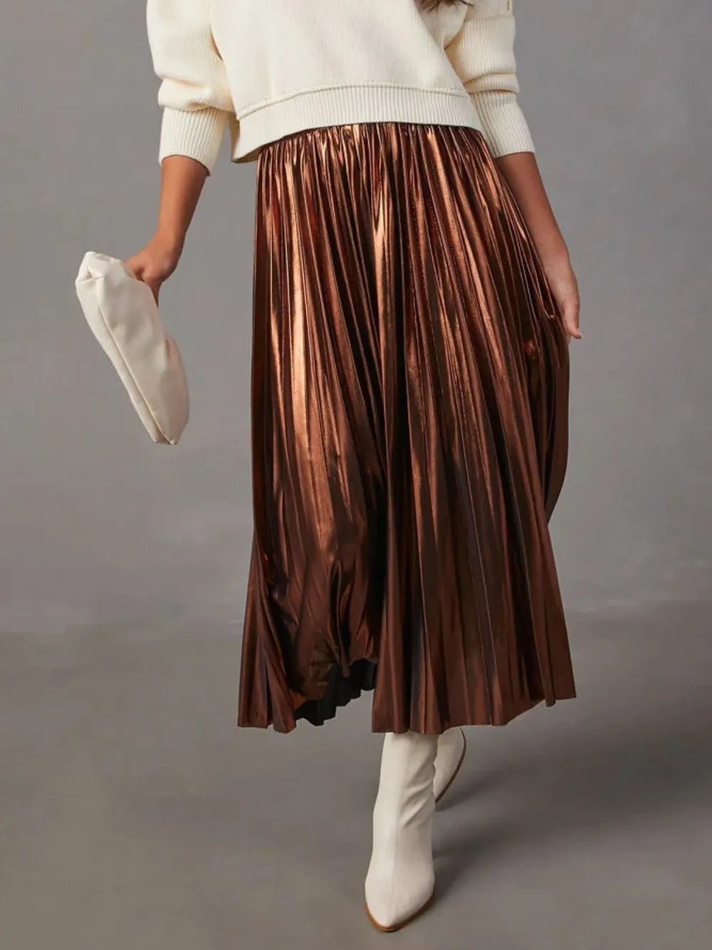 Pleated Midi Skirt - Grace Beauty H&C 