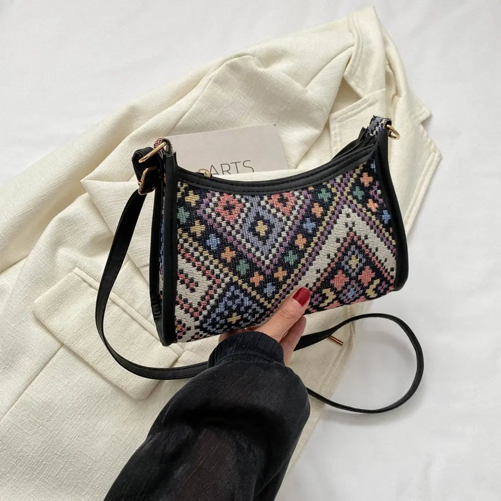 Printed Crossbody Bag – Stylish Lightweight Shoulder Purse - Grace Beauty H&C 