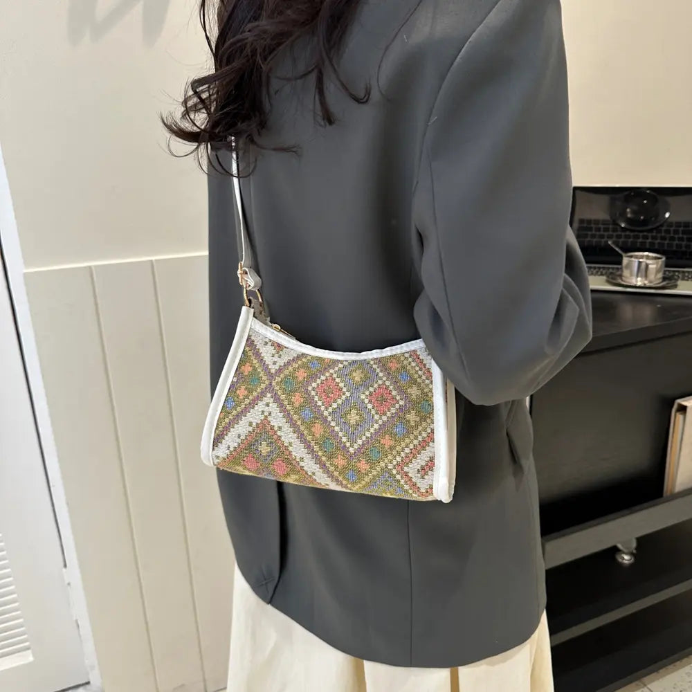 Printed Crossbody Bag – Stylish Lightweight Shoulder Purse - Grace Beauty H&C 