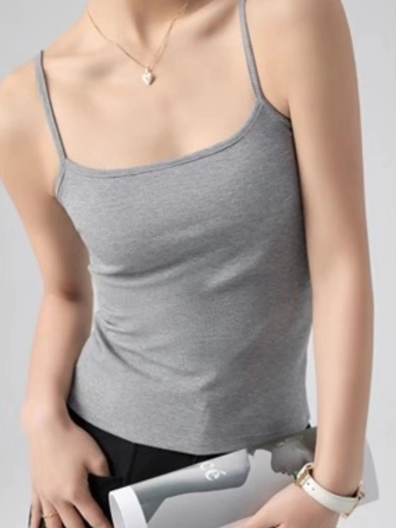 Ribbed Scoop Neck Cami Top - Grace Beauty H&C 