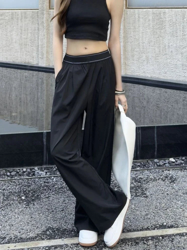 Elastic Waist Loose Sports Fitness Pants - Grace Beauty H&C 