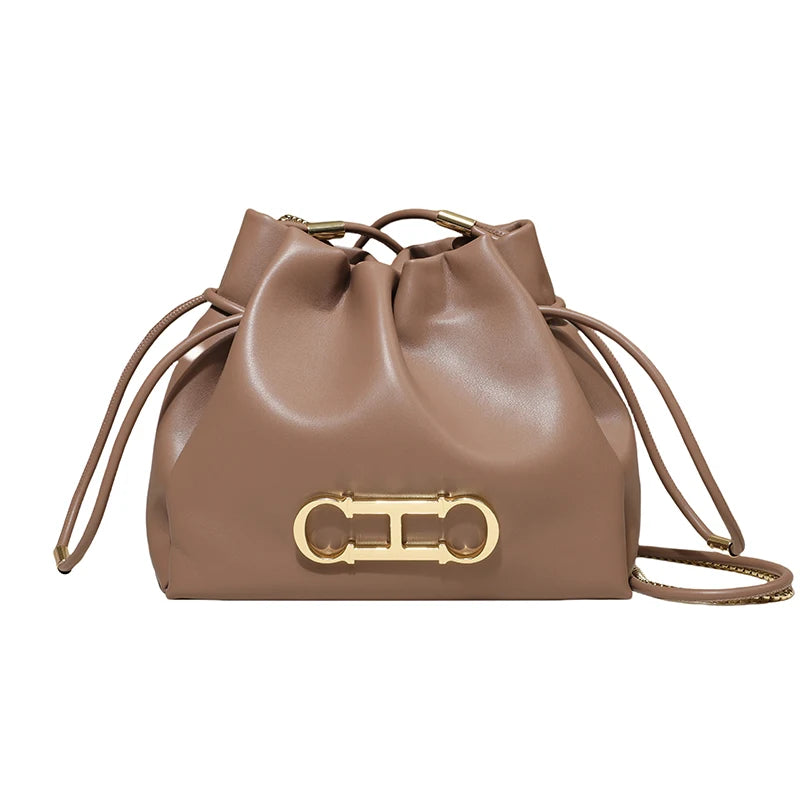 CH Casual Style Daily Ladies Small Bag Premium Sense Ladies Commuter Bag High Quality Solid Colour Design Ladies Shoulder Bag - Grace Beauty H&C 