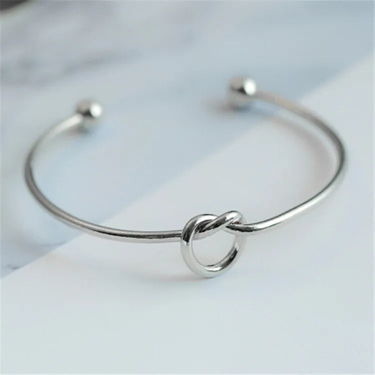 Stainless Steel Bracelets Vintage Men's Fashion Woven Twist Texture Bangles for Women Jewelry Statement Streetwear Goth Gifts - Grace Beauty H&C 