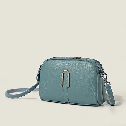 Genuine Leather Bag Luxury Women's Crossbody Bag for Woman Female Solid Color Clutch Phone Bags Shoulder Bag Messenger Bag Sac - Grace Beauty H&C 