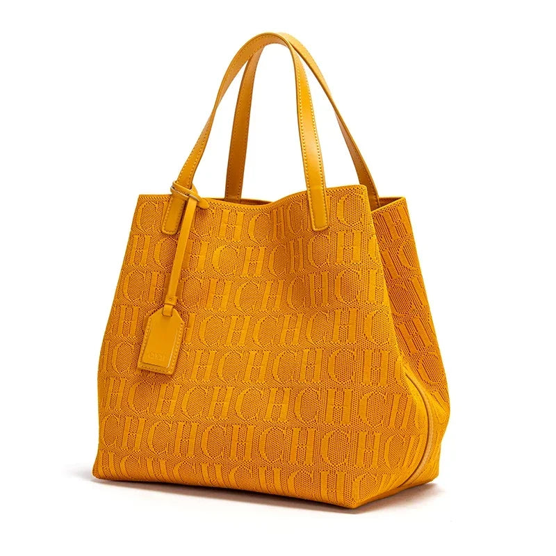 CH Women's Handbag Fashion Classic New Solid Color Letter Design Women's Handbag High Quality Craftsmanship Large Capacity - Grace Beauty H&C 