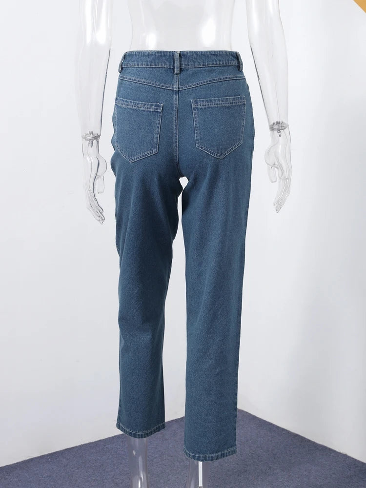 Women Diamond-Patterned High Waist Straight Pants - Grace Beauty H&C 