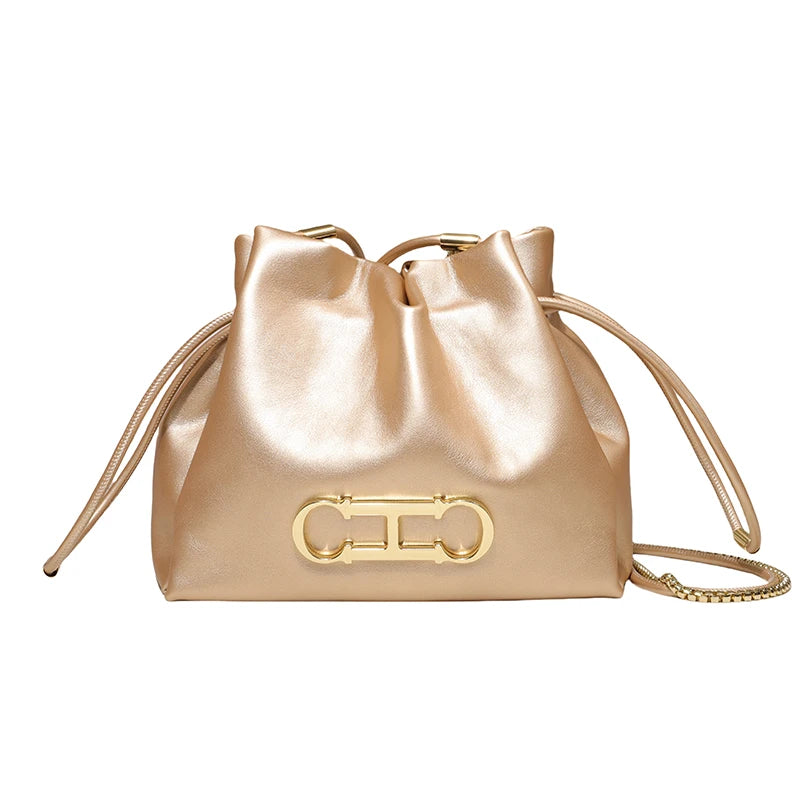 CH Casual Style Daily Ladies Small Bag Premium Sense Ladies Commuter Bag High Quality Solid Colour Design Ladies Shoulder Bag - Grace Beauty H&C 