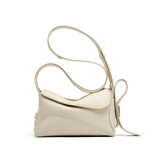 Genuine Leather Underarm Bag For Women's Summer New Versatile Shoulder Bag With Geometric Streamlined Design Crossbody Handbag - Grace Beauty H&C 