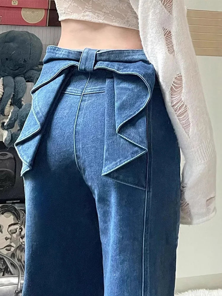 Y2K Women's High Waist Flare Denim Jeans - Grace Beauty H&C 