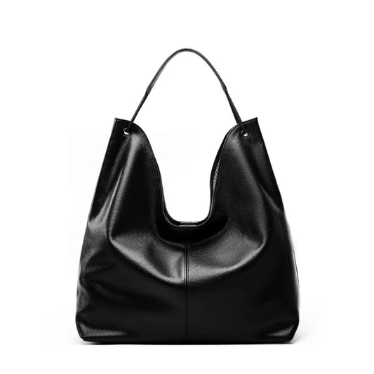 New Women's Large Capacity Genuine Leather Handbag Fashion Single Shoulder Underarm Bag for Ladies Commuting Stylish Girls Bag - Grace Beauty H&C 