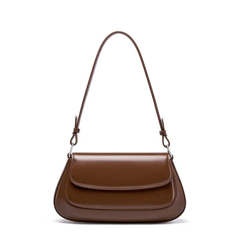 100% Genuine Leather Women Shoulder Bag Korean style Ladies Luxury Cow Leather Crosssbody armpit Bag handbag For Street Shopping - Grace Beauty H&C 