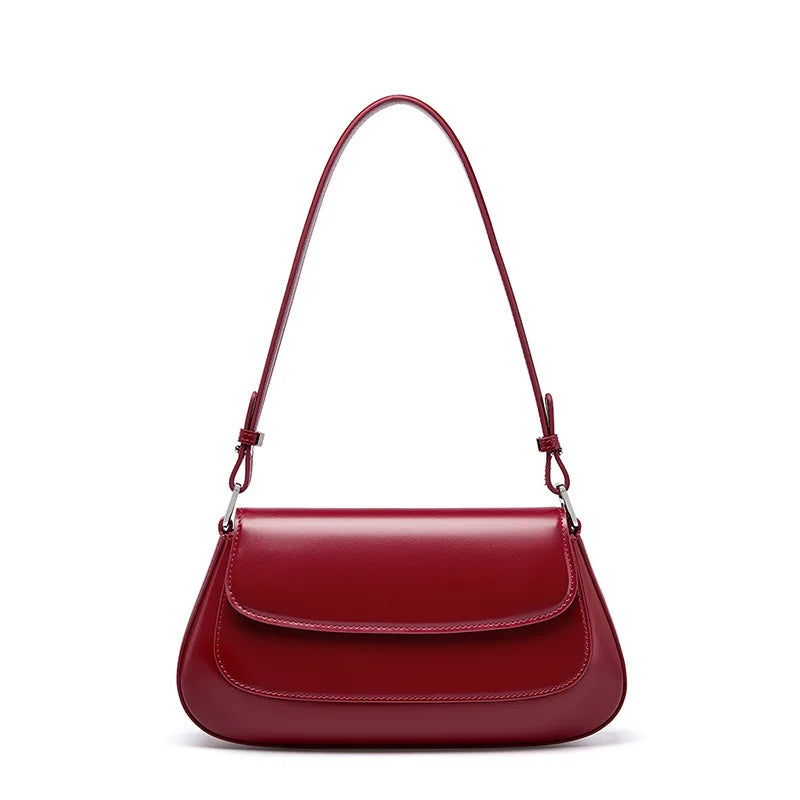 100% Genuine Leather Women Shoulder Bag Korean style Ladies Luxury Cow Leather Crosssbody armpit Bag handbag For Street Shopping - Grace Beauty H&C 