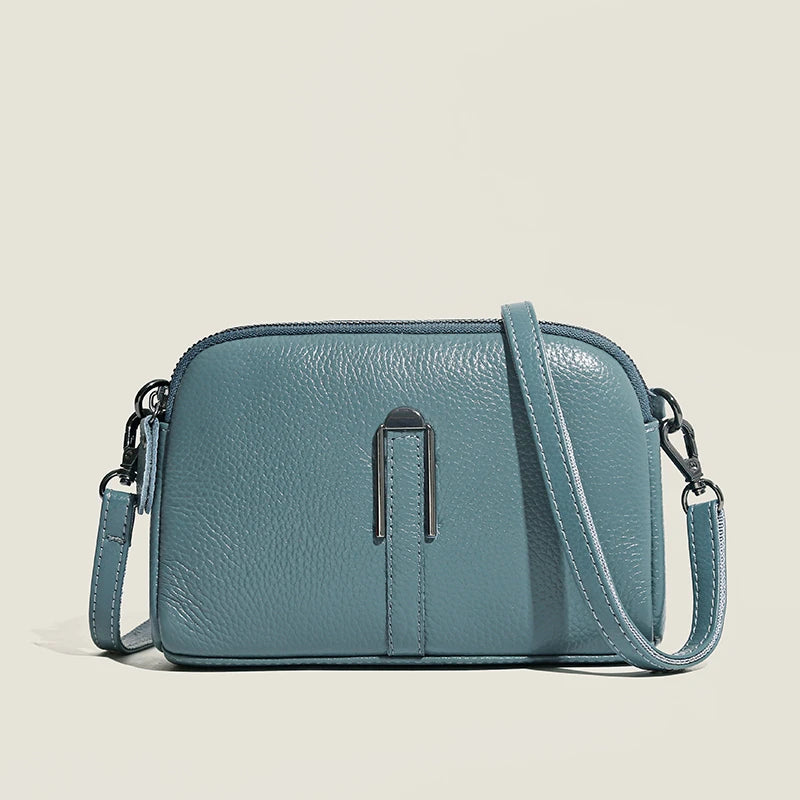 Genuine Leather Bag Luxury Women's Crossbody Bag for Woman Female Solid Color Clutch Phone Bags Shoulder Bag Messenger Bag Sac - Grace Beauty H&C 