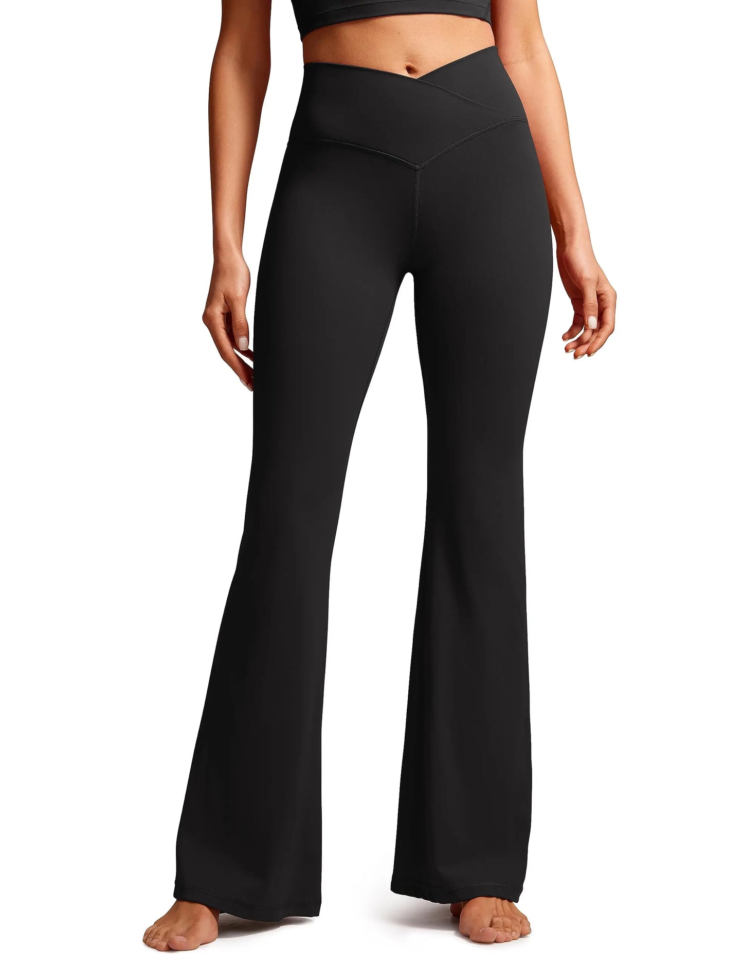 Flare Leggings for Women Tummy Control Yoga Pants - Grace Beauty H&C 
