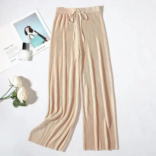 Shirt Tops and Wide Leg Pants Elegant set - Grace Beauty H&C 