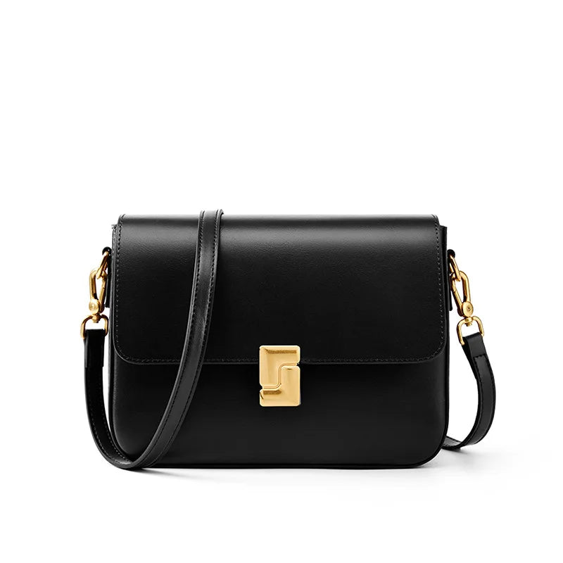 2025 Cow Split Leather Women Crossbody Bag Luxury Design Small Square Bag Cowhide Women's Commuter Shoulder Bag ladies gift - Grace Beauty H&C 