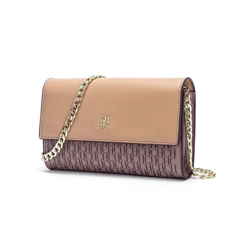 Exquisite Craftsmanship Women's Crossbody Bag Light Luxury Design Chain Bag Letter Elements Color Blocked Women's Chain Bag - Grace Beauty H&C 