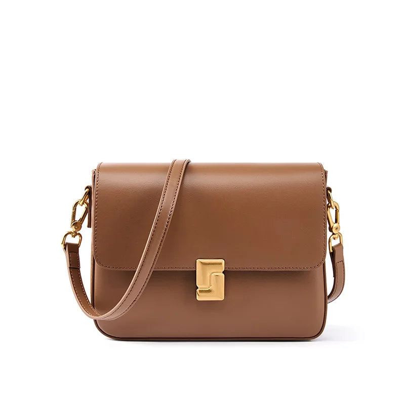 2025 Cow Split Leather Women Crossbody Bag Luxury Design Small Square Bag Cowhide Women's Commuter Shoulder Bag ladies gift - Grace Beauty H&C 