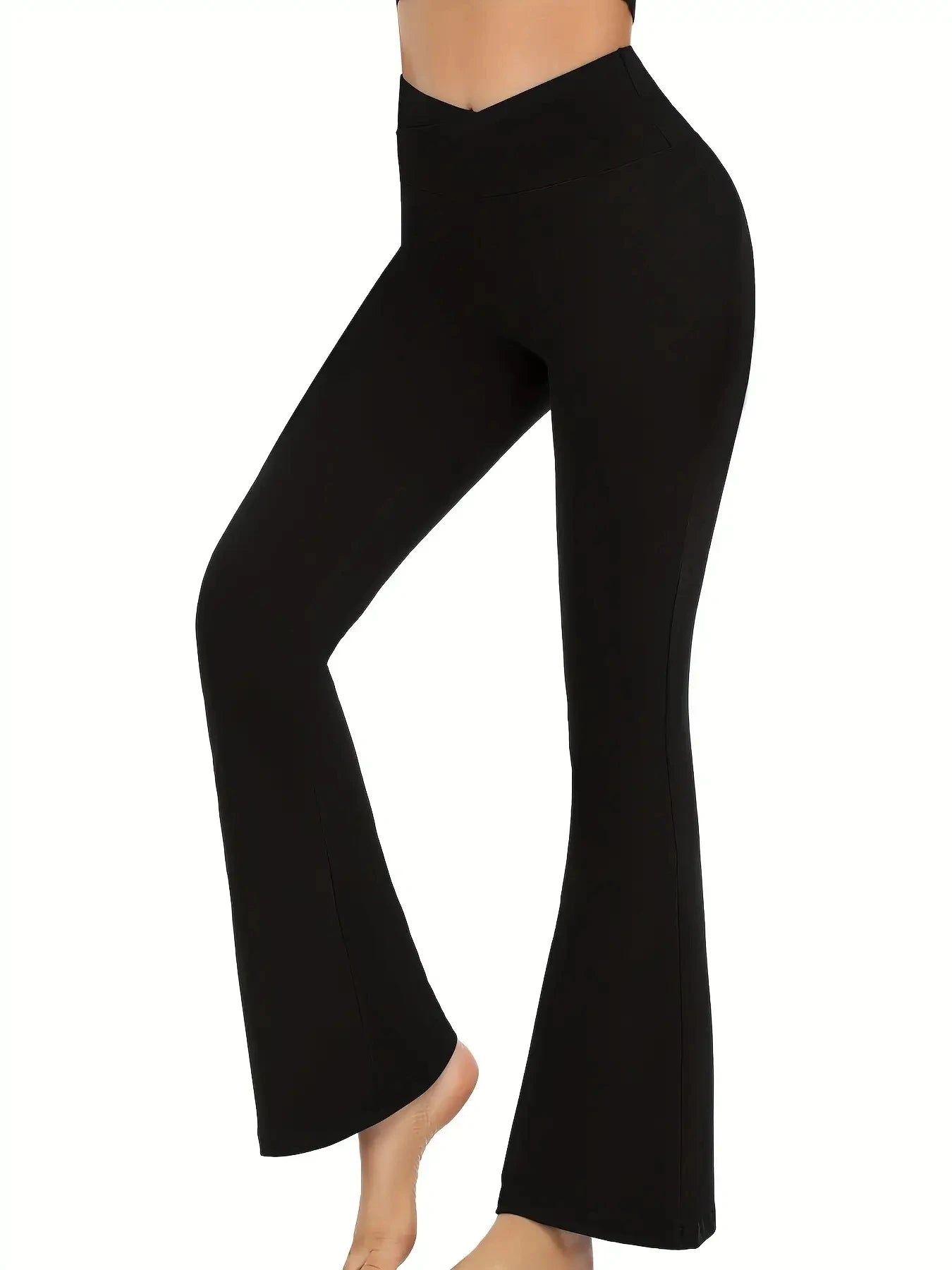Flare Leggings for Women Tummy Control Yoga Pants - Grace Beauty H&C 